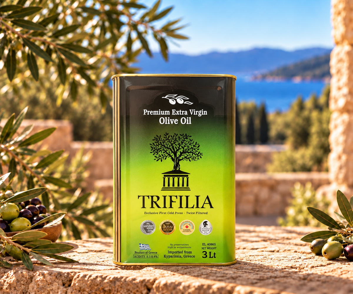 Trifilia Extra Virgin Olive Oil 3L Tin